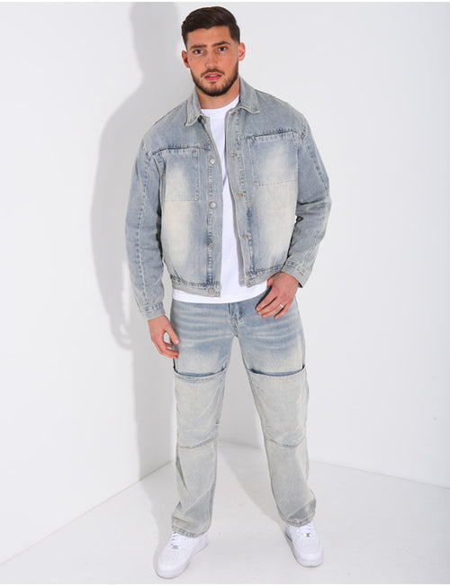 ENSEMBLE EN JEANS PANTALON ET VESTE